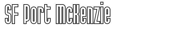 SF Port McKenzie font preview